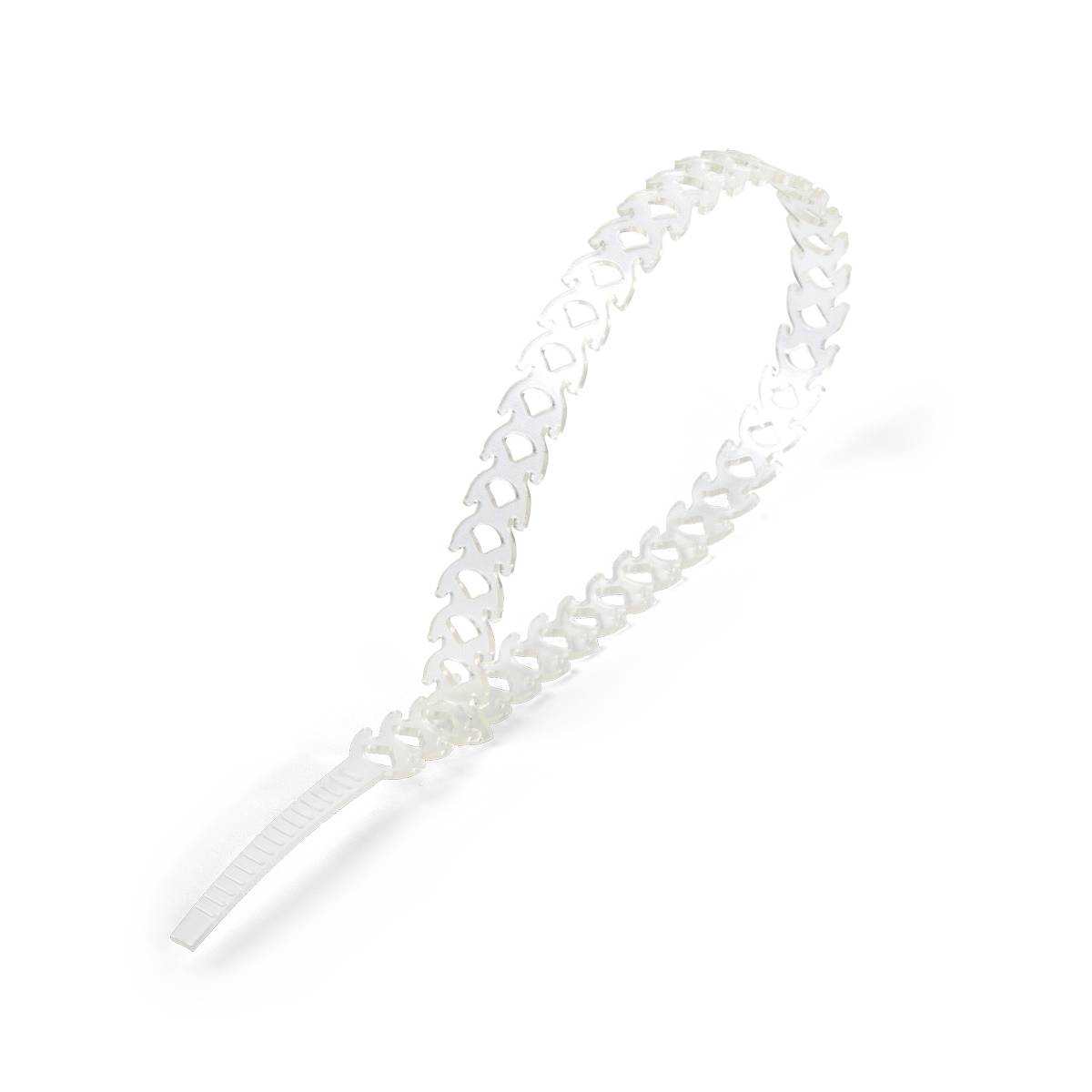 Стяжка нейлоновая T-flex 300 (бел) (20шт), Fortisflex, 1упак