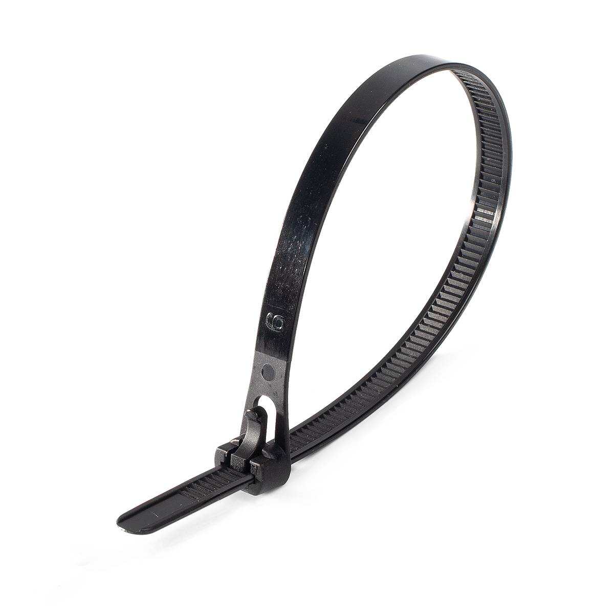 Стяжка нейлоновая КСР 7.5x200 (черн) (100шт), Fortisflex, 1упак